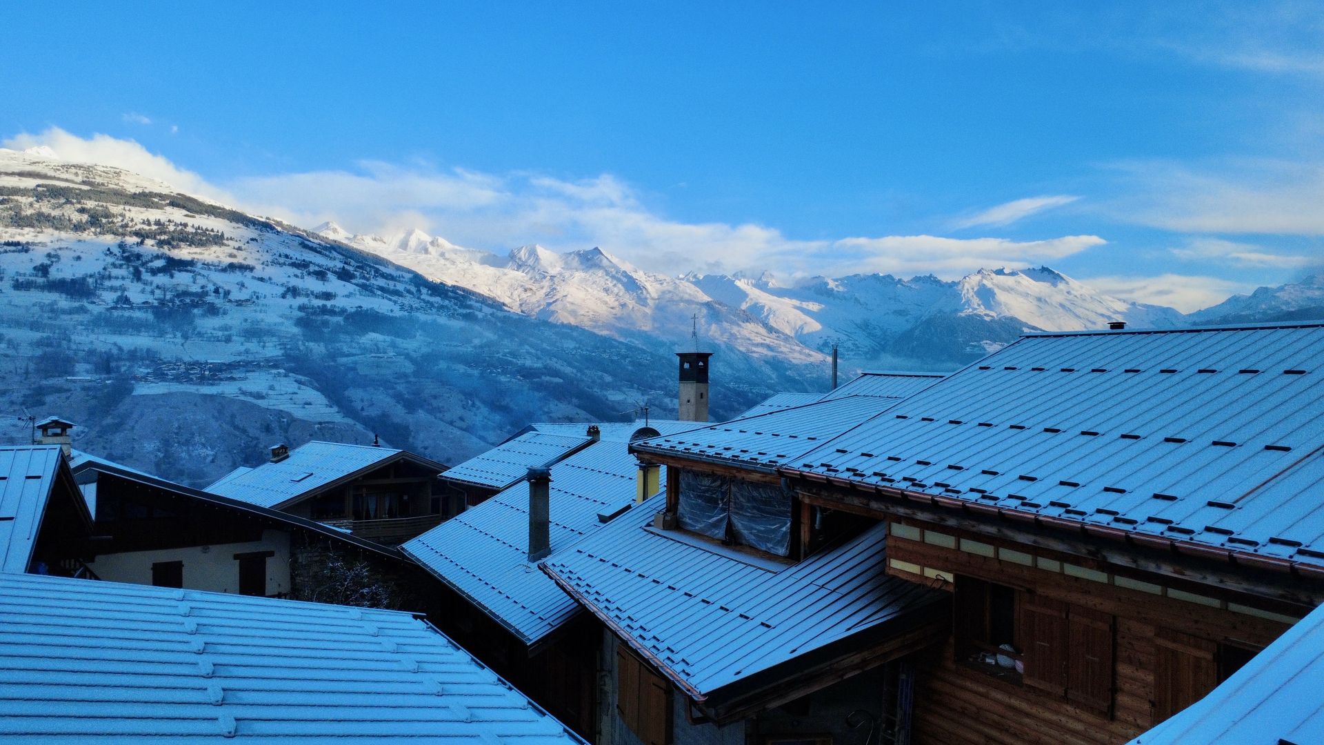 Panorama montagne Alpes Bellecote Mont Blanc depuis Montorlin - Randonnee Vanoise